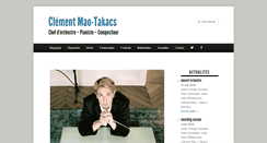 Desktop Screenshot of clementmaotakacs.com